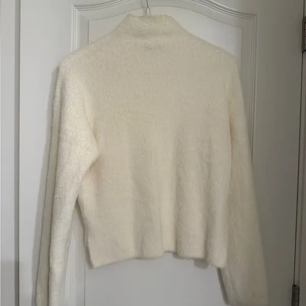 Abercrombie & Fitch Off White Cowl Neck Sweater Small Cream Knit Never Worn - Image 8