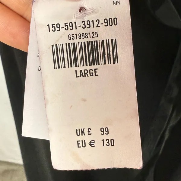 NWT Abercrombie‎ & Fitch Criss Cross Back Midi Dress in Black Size Large - Image 8
