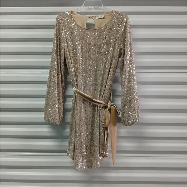 Dress Forum Sequin Dress Women Small Gold Formal Evening Cocktail Party Wedding - Image 5