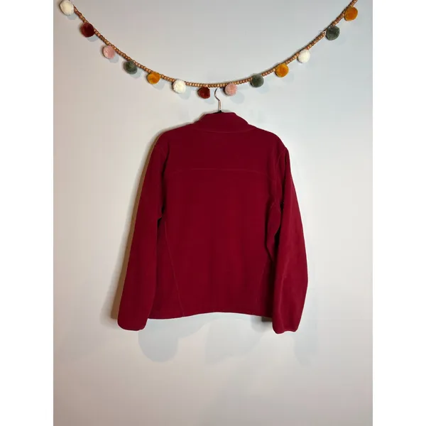 L.L. Bean red fleece jacket - Image 2