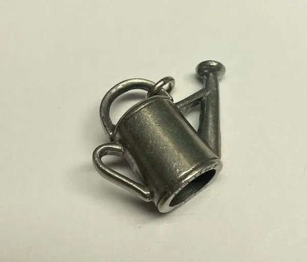 Signed Jimlift Jewelry Pendant / Figurine Pewter Garden Watering Pot - Water Pot - Image 3