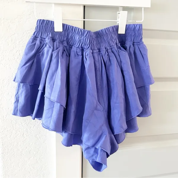 New Free People Prima Ruffle Shorts - Image 4
