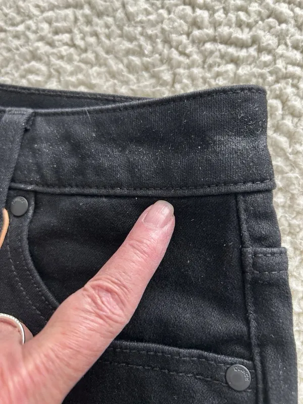 Quince Bella Stretch High Rise Wide Leg Jeans Black Size 29/30 - Image 5