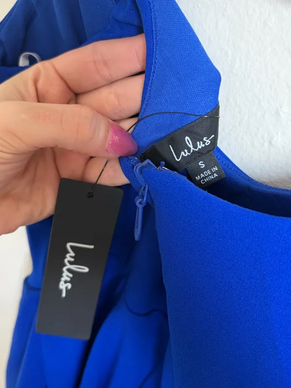 NWT Lulus Do You Wanna Dance? Royal Blue Skater Dress - Image 5
