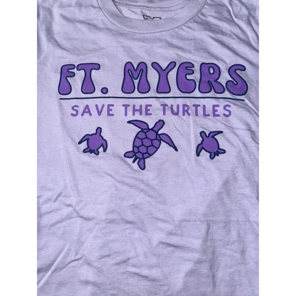Next Generation‎ Women's Purple "Ft. Myers Save The Turtles" short sleeve size S - Image 2