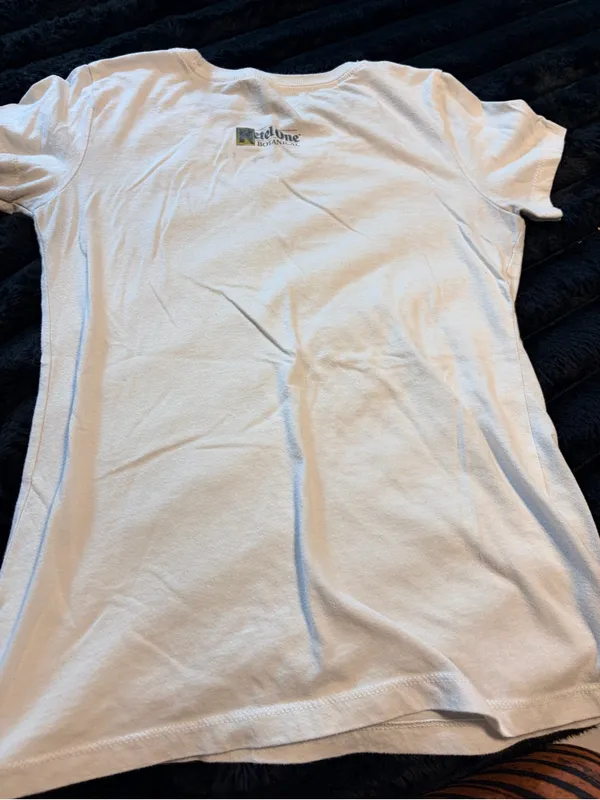 White 'Botanical Spritz' Graphic Tee Size M - Image 4