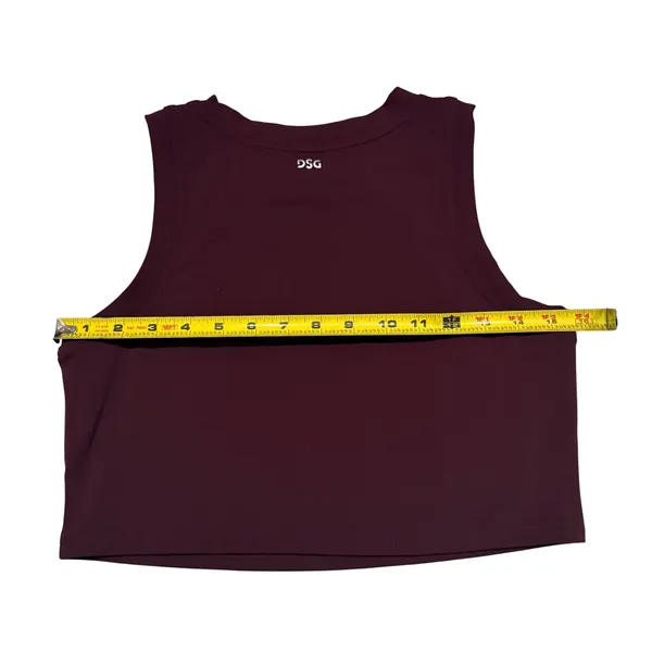 DSG x Twitch + Allison Women's High Neck Active Crop Tank Top Wine Red Size S - Image 5