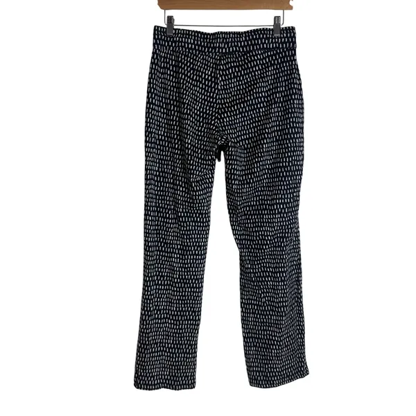 Kmart Women's Printed Drawstring Pajama Pants Black White Size M - Image 5