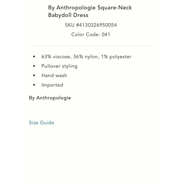 Anthropologie Square-Neck Babydoll Dress - Image 4