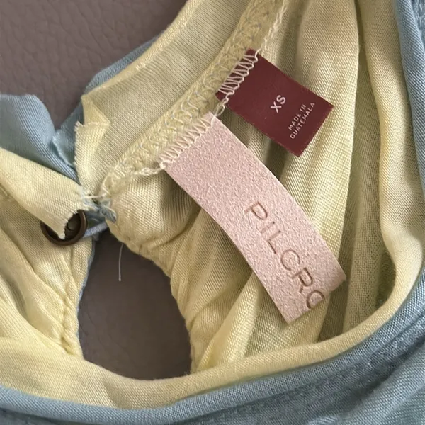 Anthropologie Pilcro‎ NWT Ruched Reversible Tank Top Light Sky Blue XS - Image 7