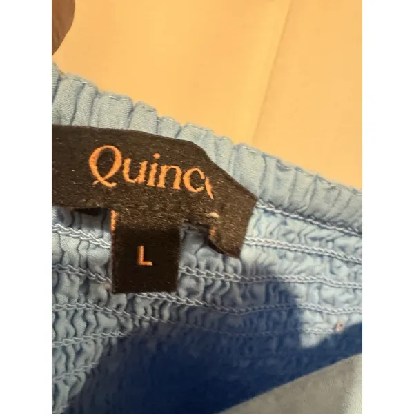Quince Organic Cotton Midi Dress L - Image 5