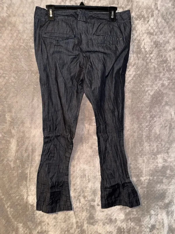 Converse One Star Women's Dark Wash Braided Detail Pants Size 6 - Image 6