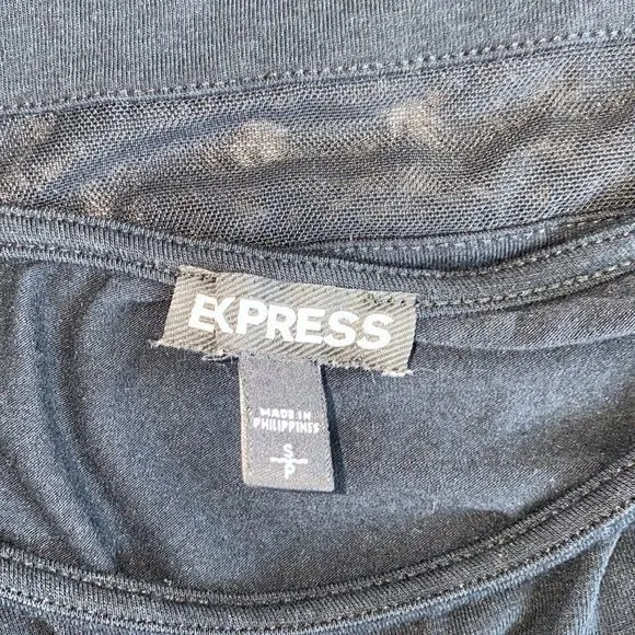 5/$30 🎈Express womens small black mesh panel tank‎ top - Image 6