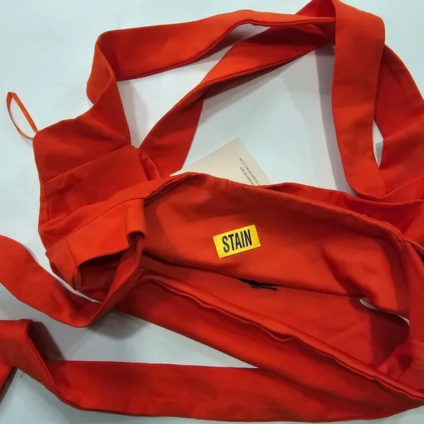 Superdown Elva Halter Tie Top in Poppy - Image 12