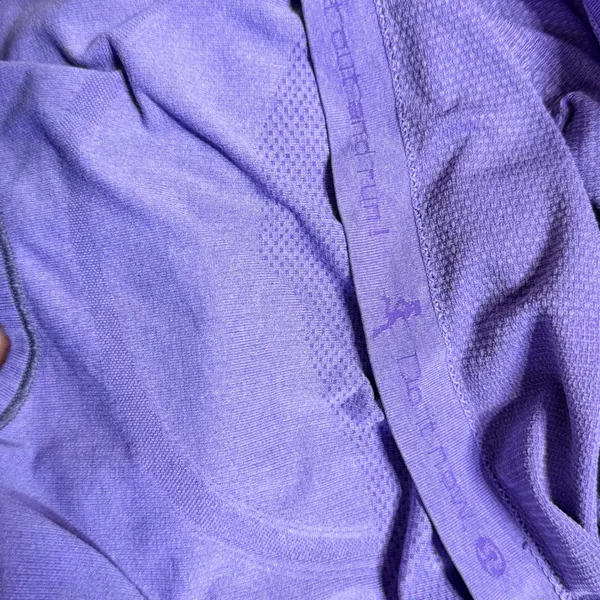Lululemon Swiftly Tech Racerback Tank Top Purple Heathered Size 6 Seamless Slim - Image 5
