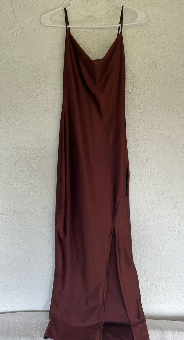 Brown Long Dress - Image 2
