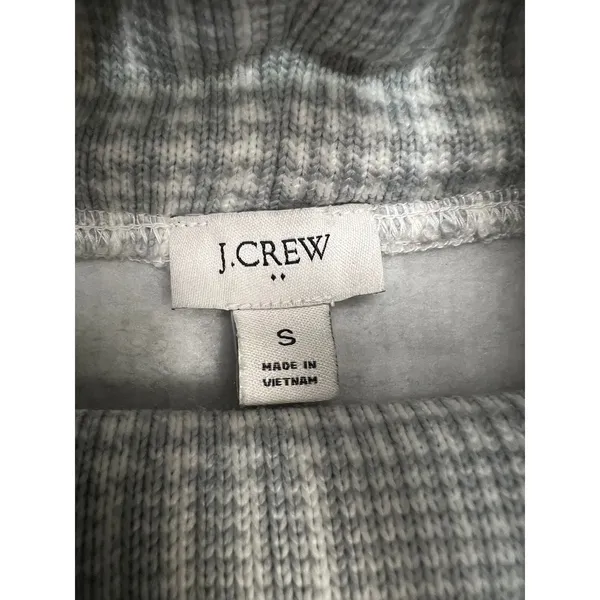 J.Crew Mock Neck Gray Plaid Pullover Sweater Top Women’s‎ Size S - Image 8