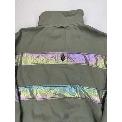 Free People Movement Women's Away We Go Half Zip Sage Stone Medium NEW ** $128 - Image 12