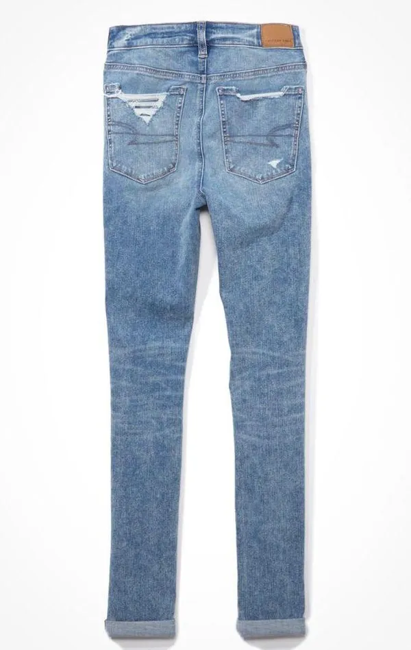 American Eagle Ripped Super High Waisted Jegging - Image 5