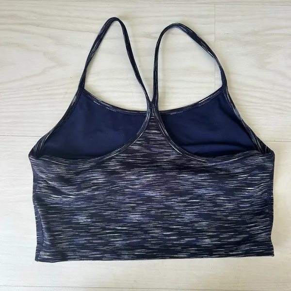 Offline by Aerie Space Dye Navy Tank Sports Bra Size Medium - Image 4