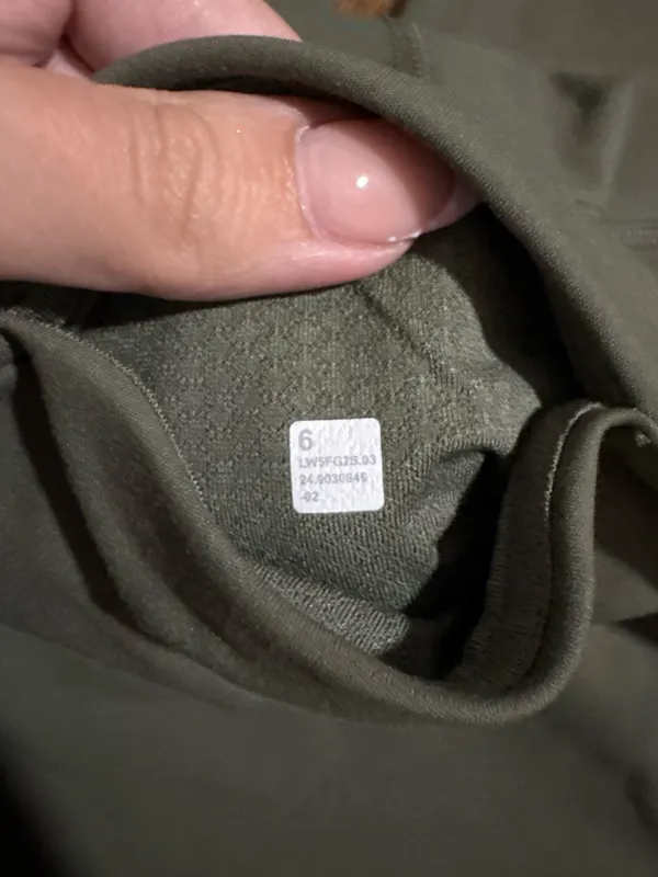 Lululemon Flare Leggings Green Olive - Image 2
