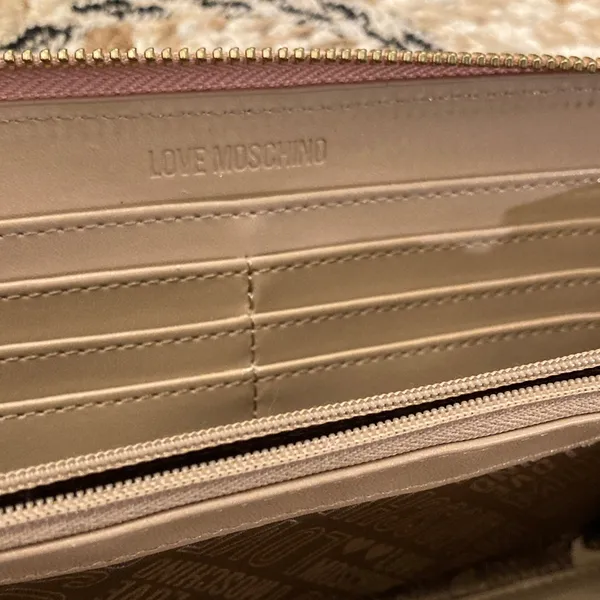 Love‎ Moschino Pink Quilted Heart Zip Around Wallet - Image 8