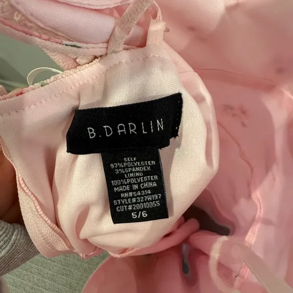B Darlin Light Pink Dress - Image 3