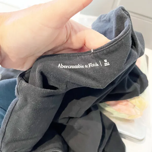 Abercrombie Crewneck Short Sleeve Bodysuit Black Medium - Image 3