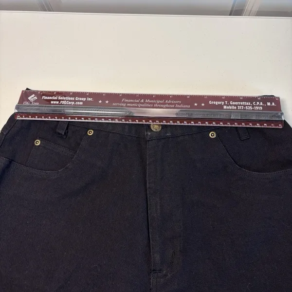 Penny Lane Jeans Women's Black Denim Shorts Size 14 100% Cotton Mid Rise Casual - Image 12