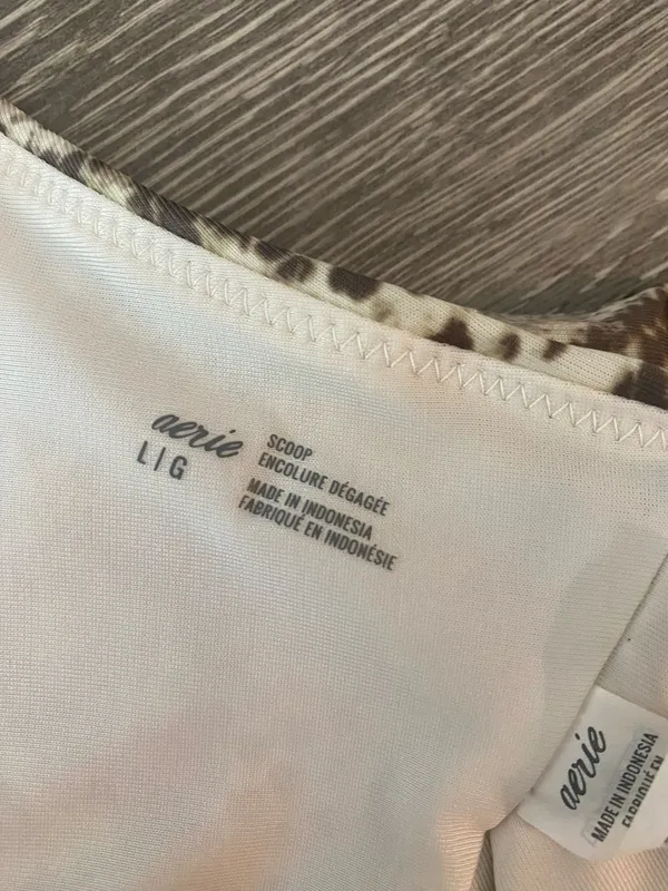 Aerie Snakeskin Swim Top - Image 3