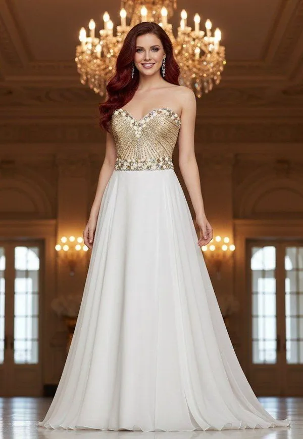 Sherri Hill Embellished Sweetheart Neckline Strapless Gown Size 4 Pageant Prom - Image 15