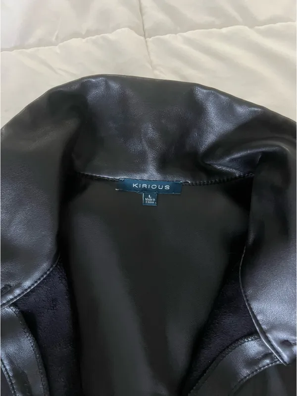 Kirious Black leather jacket - Image 3