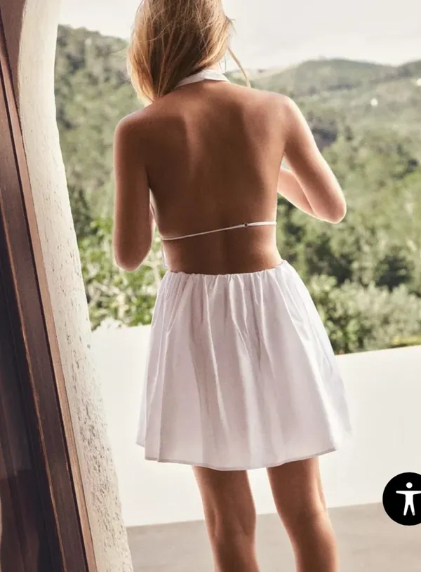 White Halter Romper - Image 3