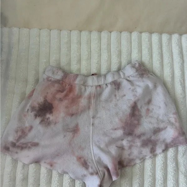 Free People Tie-Dye Pink Ladies Lounge Shorts - Image 5