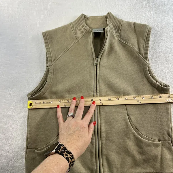VTG Y2K Nike XS Vest Full Zip Sleeveless Fleece Pockets‎ Outdoor Casual Grunge - Image 10