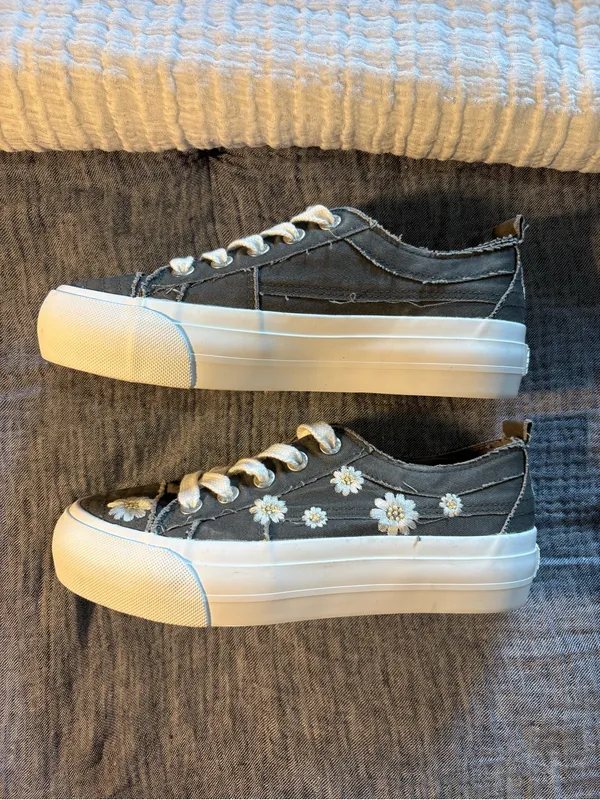 grey Blowfish Malibu Sadie-Sun Platform Sneaker size 7.5 - Image 3