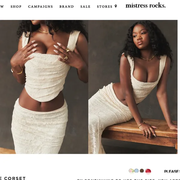 NWT House of CB 'Una' & 'THERESE' SET skirt corset in‎ VINTAGE CREAM LACE size S - Image 12