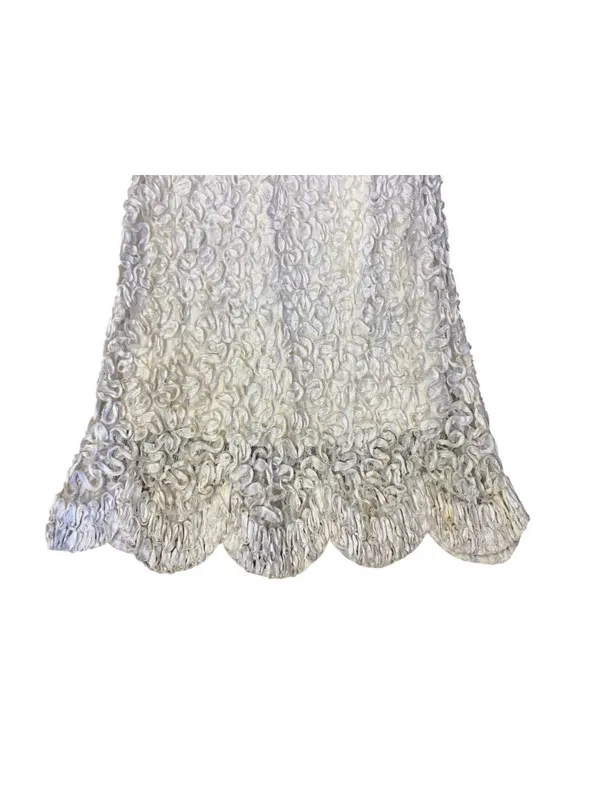 Vintage Jack Bryan Cream Lace Maxi Dress Womens XS? (0-2) Long Sleeve Boho USA - Image 11