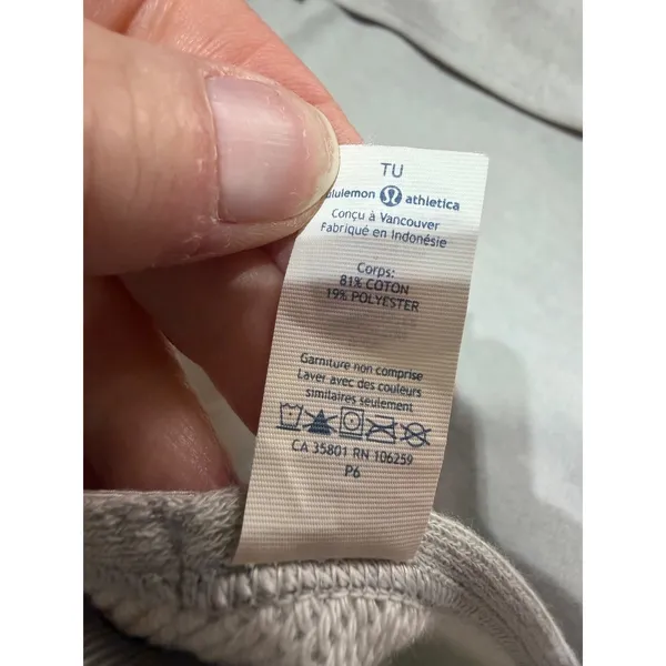 Lululemon Vinyasa Scarf Women OS Grey Snap Button Multi Wear Wrap Athleisure - Image 4