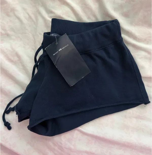 Brandy Melville Navy Blue Sweatshorts - Image 2