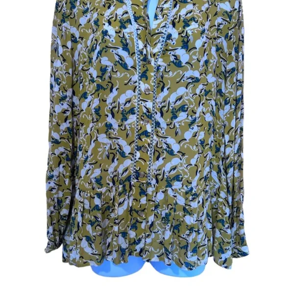 Anthropologie Maeve Janie Peasant‎ Rabbit Blouse Size 2 - Image 6