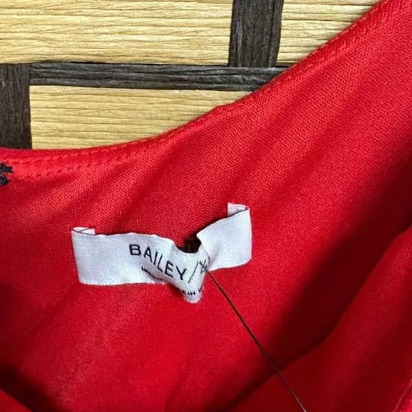Anthropologie Bailey 44 Red Dress Size Medium - Image 7