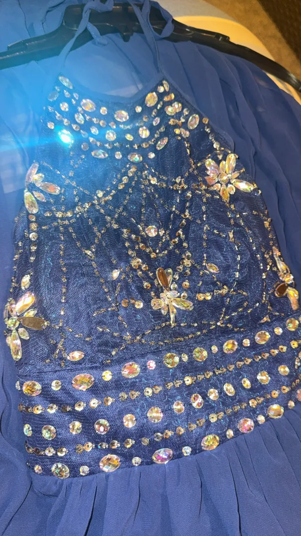 B Darlin Blue Dress Formal Sequin - Image 5