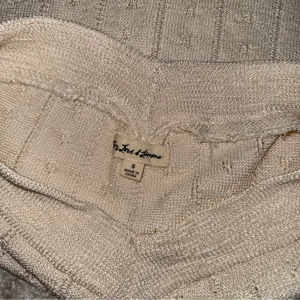 For Love & Lemons Cream Textured Swim Mini Skirt Womens Small EUC - Image 5