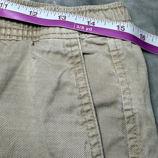 Abercrombie & Fitch Womens Size Small Pull-On Shorts Beige Khaki Drawstring - Image 8
