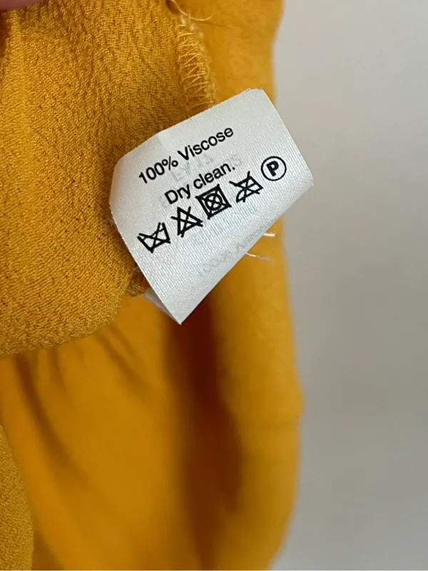 Madewell • Women’s Mustard Ruffle Hem V-Neck Tank Top - Image 5