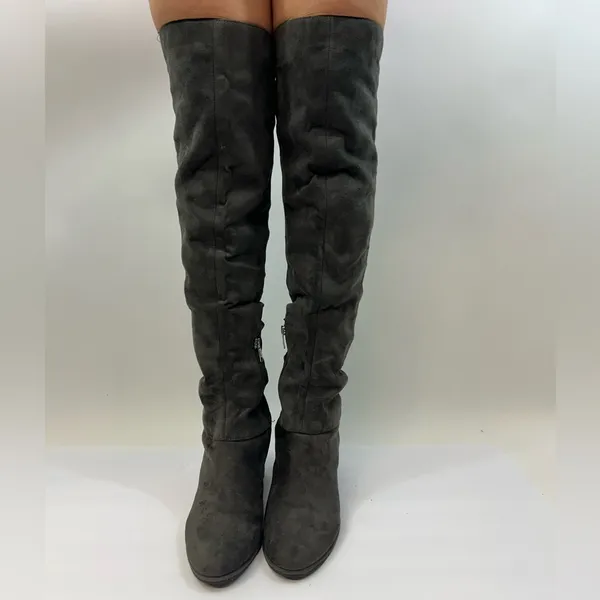 Marc Fisher Charcoal Over-the-Knee Boots size 7M - Image 2