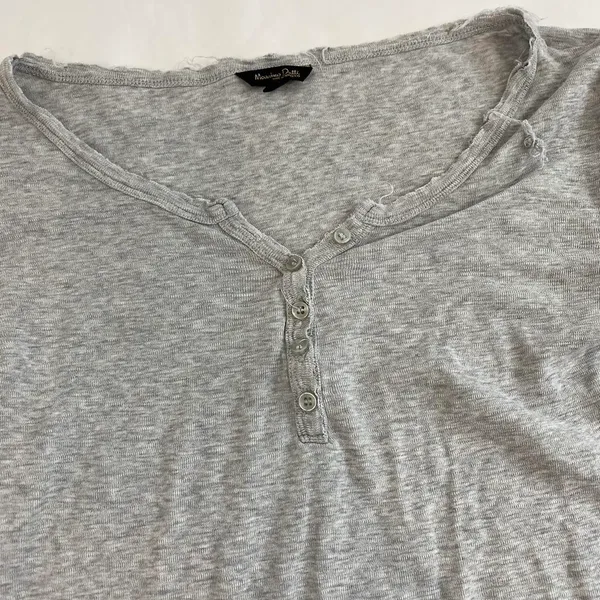 Massimo Dutti Long Sleeve Cool Distressed Look Basic - Image 5