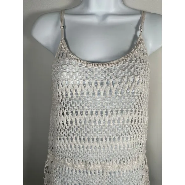 Victorias Secret Womens Medium Beach Cover Up Romper‎ Crochet Lace One Piece - Image 9