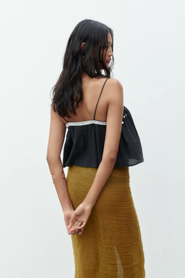 ZARA Beaded Top - Image 5